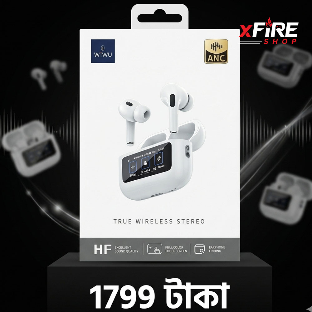 WIWU T22 In-Ear Touch Screen Earbuds with Lanyard