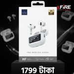 WiWU T22 ANC Wireless Earbuds with LCD Touch Screen Display